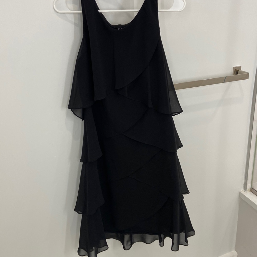 Black tiered dress size 10 from Macys